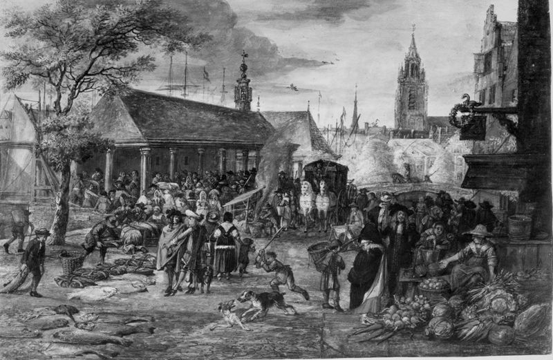Markt in Rotterdam (Nederland)