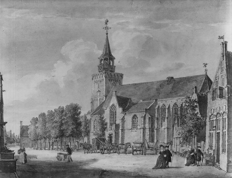 Kerkplein van Bodegraven (Nederland)