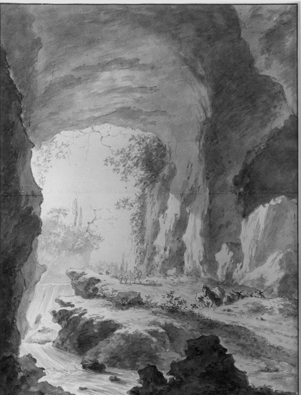 Waterval in een grot