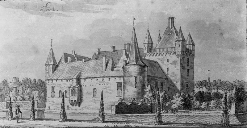 Het kasteel Hernen te Hernen (Nederland)