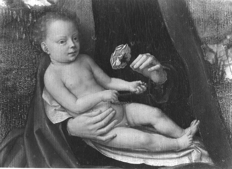 Vierge à l'Enfant à la Rose