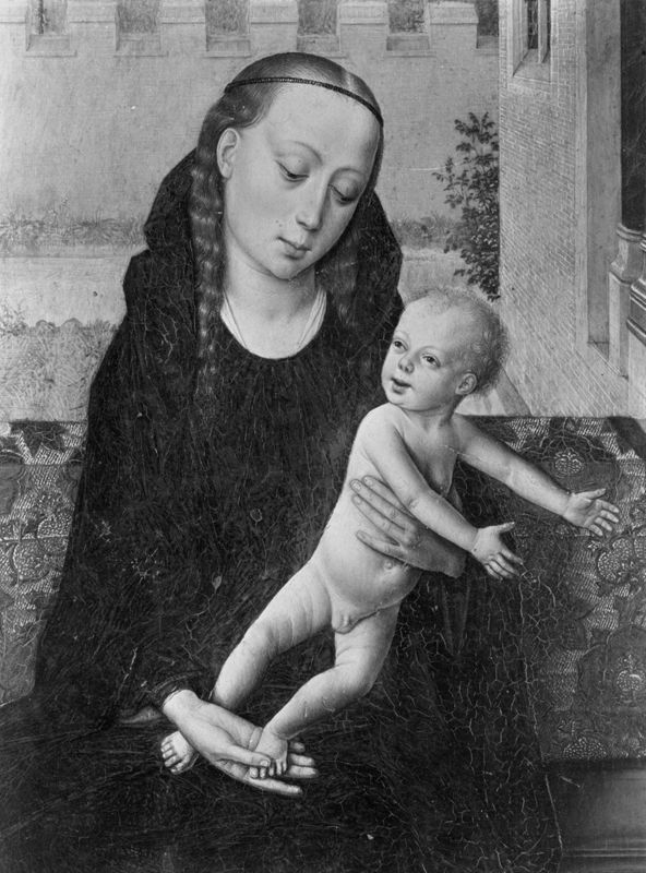 Vierge à l’Enfant sur un trône