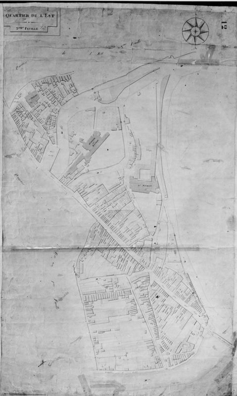 Plan cadastral de la ville de Liège : feuille 12 : quartier Est - 2ème feuille