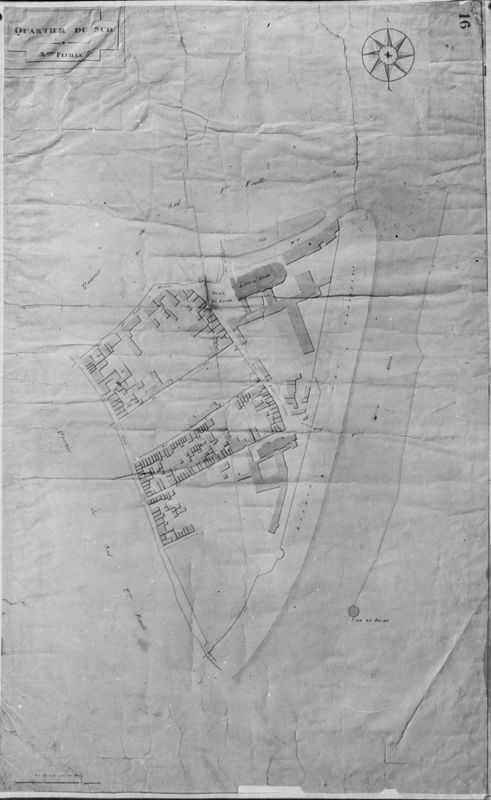 Plan cadastral de la ville de Liège : feuille 16 : quartier Sud - 3ème feuille