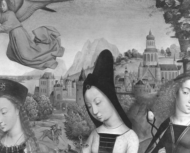 Vierge et Enfant parmi les Saintes