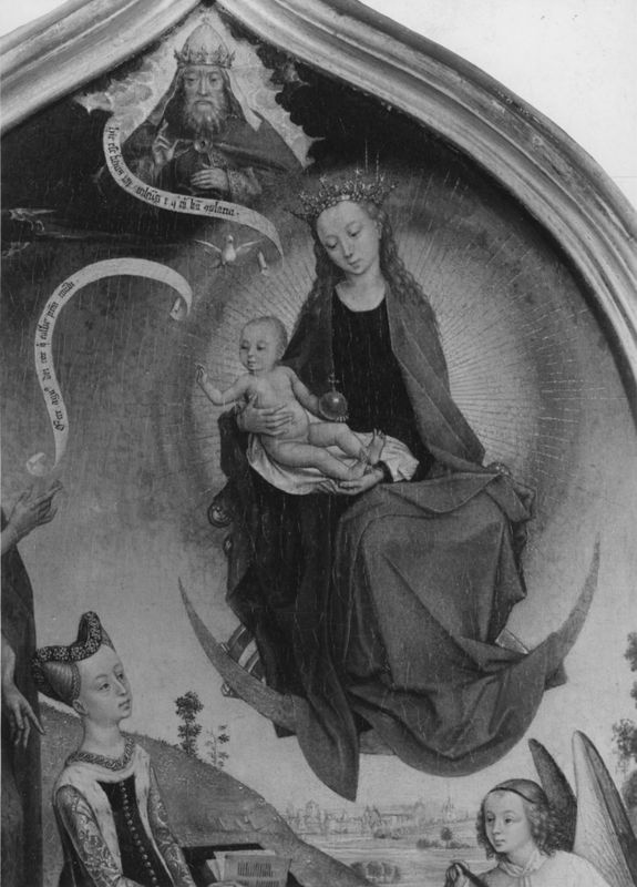 Diptyque de Jeanne de France
Donatrice présentée par saint Jean-Baptiste à la Vierge et l'Enfant / Crucifixion