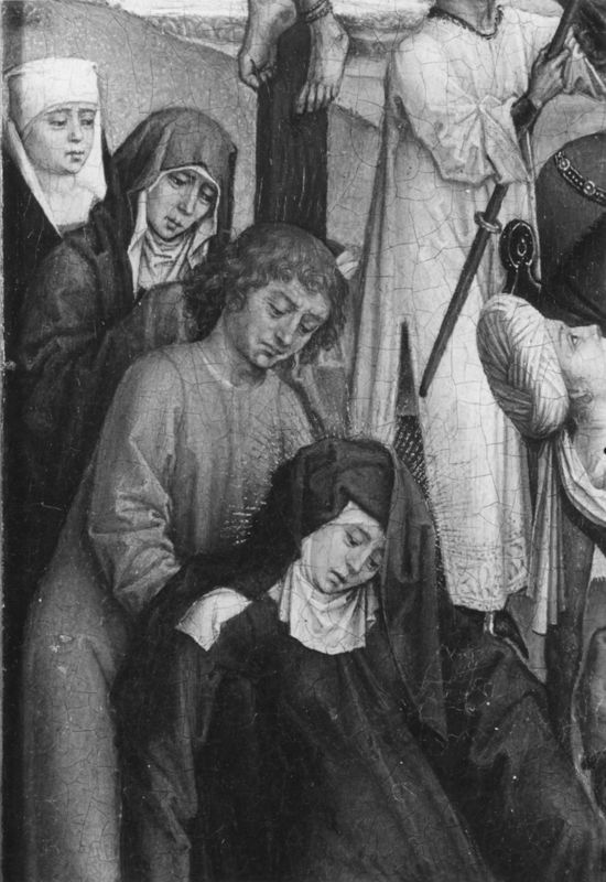 Diptyque de Jeanne de France
Donatrice présentée par saint Jean-Baptiste à la Vierge et l'Enfant / Crucifixion