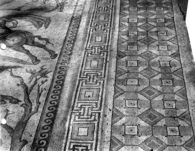Apamée: grande mosaïque de chasse du Triclinos - Apamea: het grote jachtmozaïek