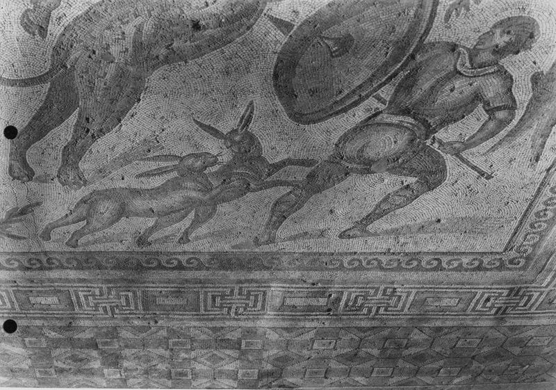 Apamée: grande mosaïque de chasse du Triclinos - Apamea: het grote jachtmozaïek