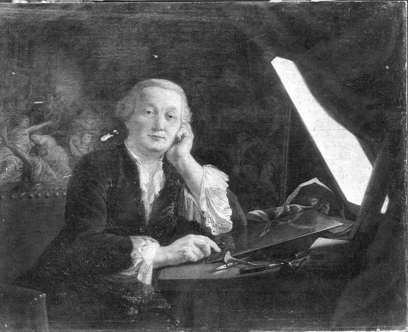 Portret van de graveur Peter Martenasie