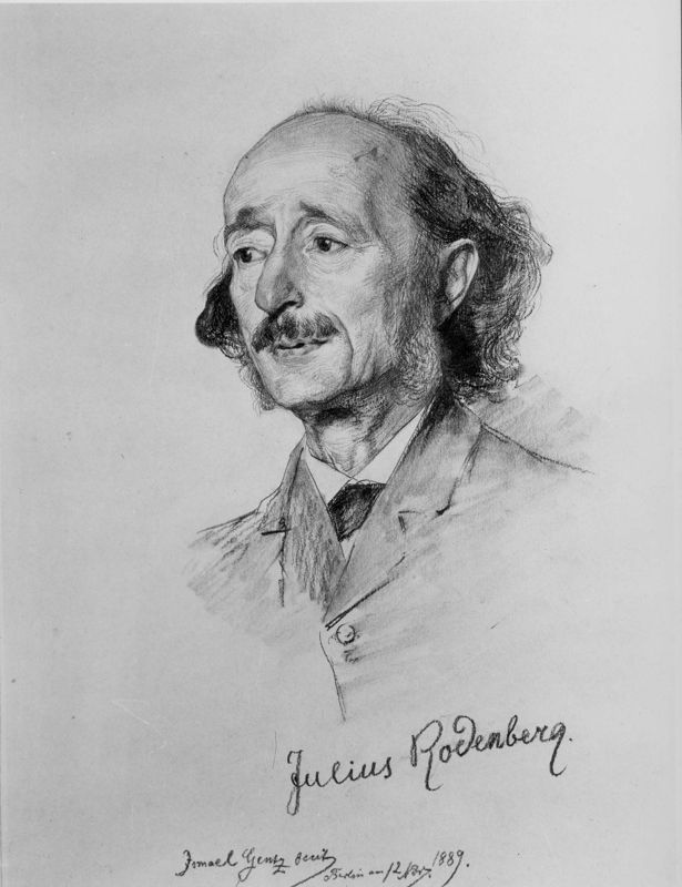 Portret van Julius Rodenberg, letterkundige