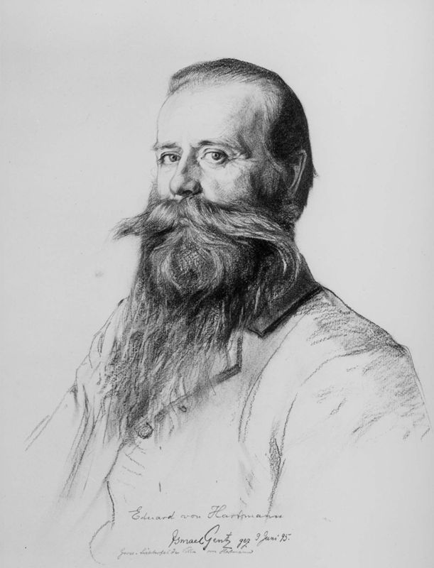Portret van letterkundige Eduard von Hartmann, Berlijn