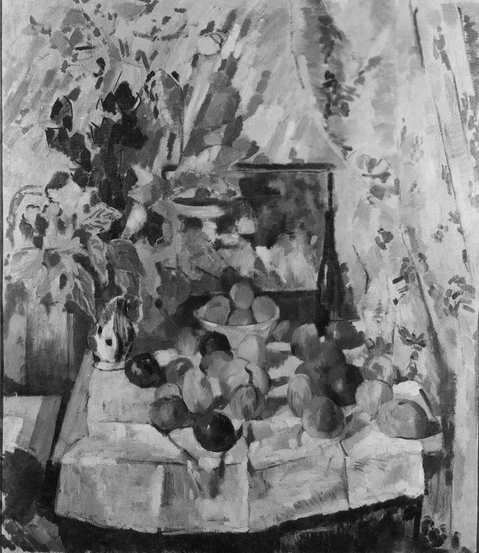 Appelen en kunstbloemen A