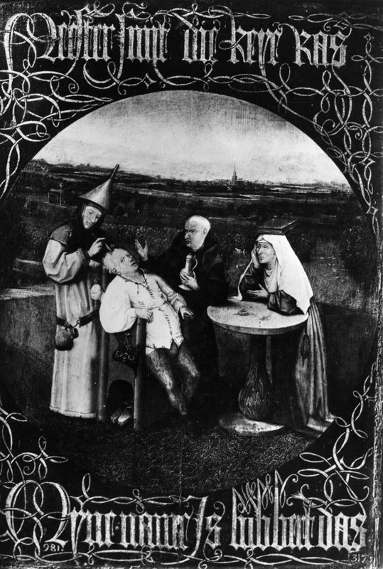 Excision de la pierre de folie