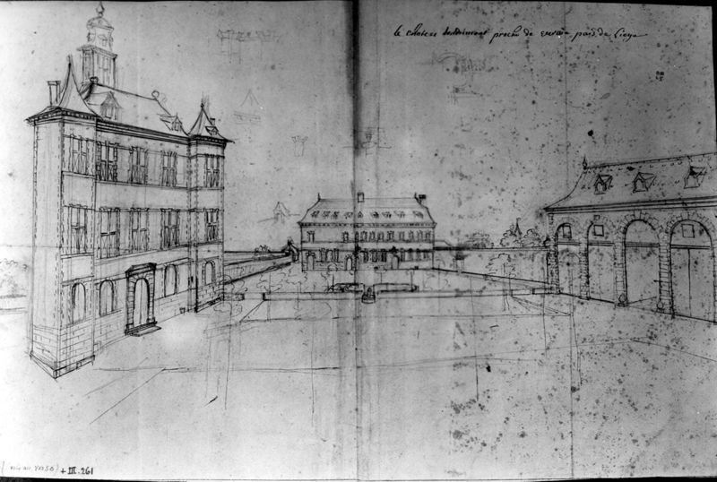 Les délices du Pays de Liège et de la comté de Namur : Andrimont, le château