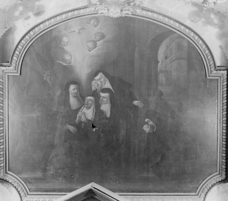 Mort de sainte Scholastique