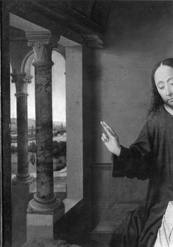 Le Christ chez Simon le Pharisien, avec donateur