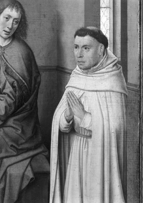 Le Christ chez Simon le Pharisien, avec donateur