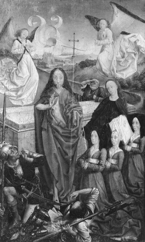 Résurrection du Christ, Sainte Catherine et trois donatrices