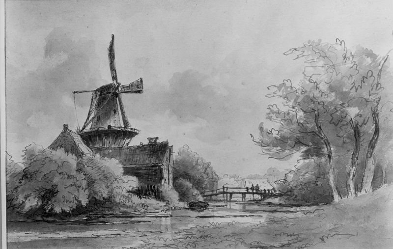 Windmolen aan de waterkant