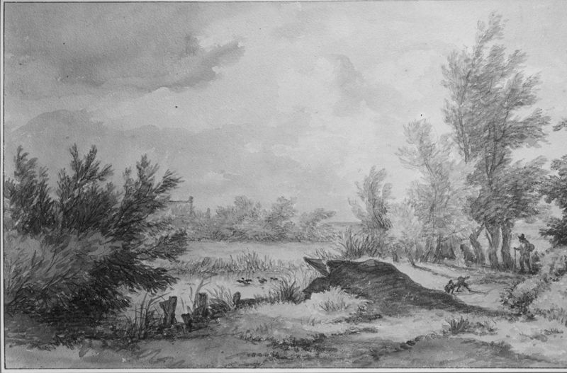 Landschap in de buurt van de Amstel