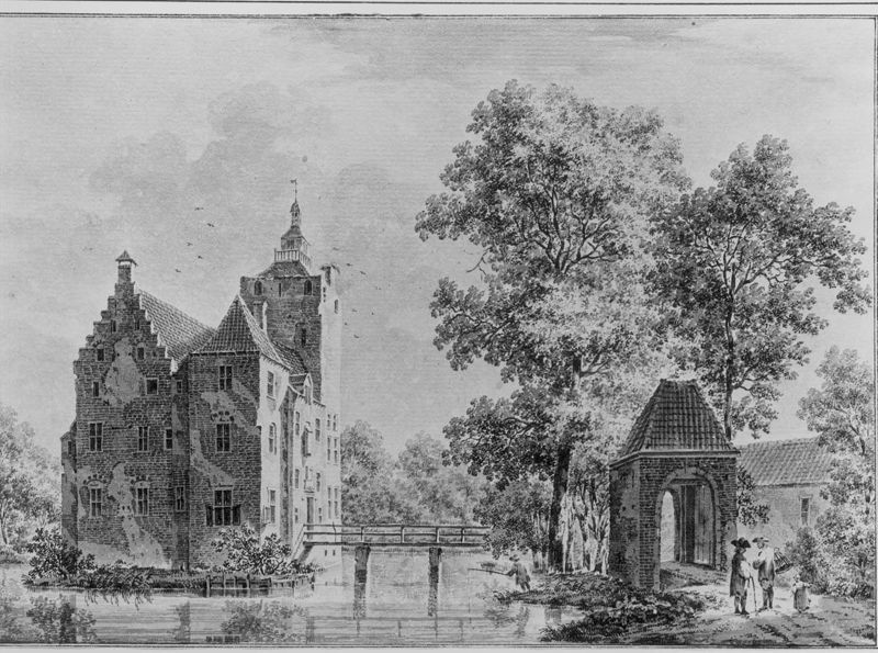 Het kasteel Den Ham te Vleuten (Nederland)