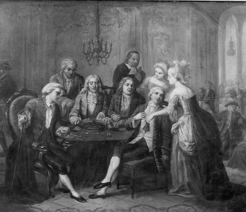 Joueurs à la roulette