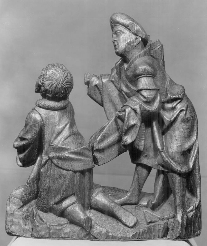 Deux personnages en adoration