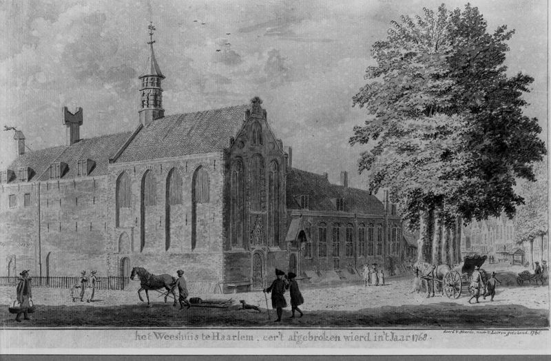 Het weeshuis te Haarlem (Nederland)