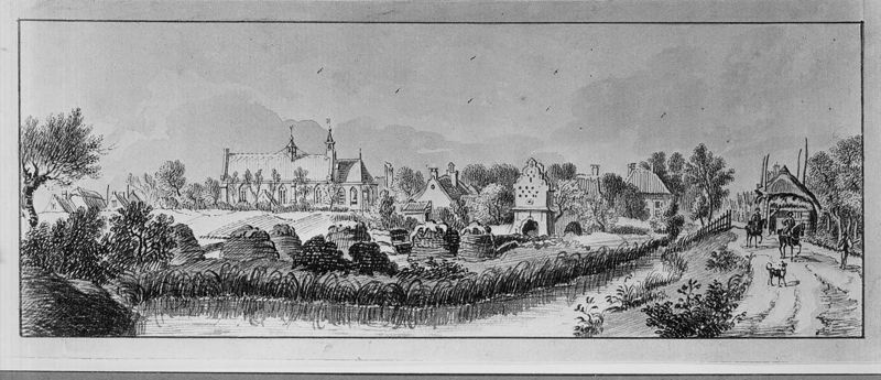 Het dorp Veenendaal (Nederland)