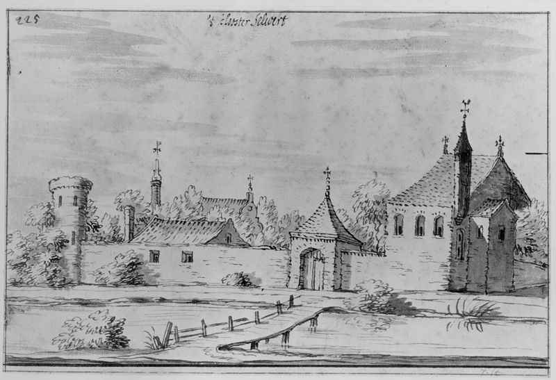 Het benedictijnerklooster Siloë in Selwerd nabij Groningen (Nederland)