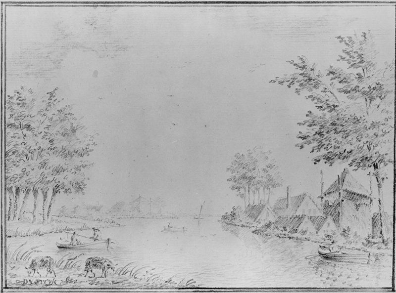 Huizen langs de waterkant