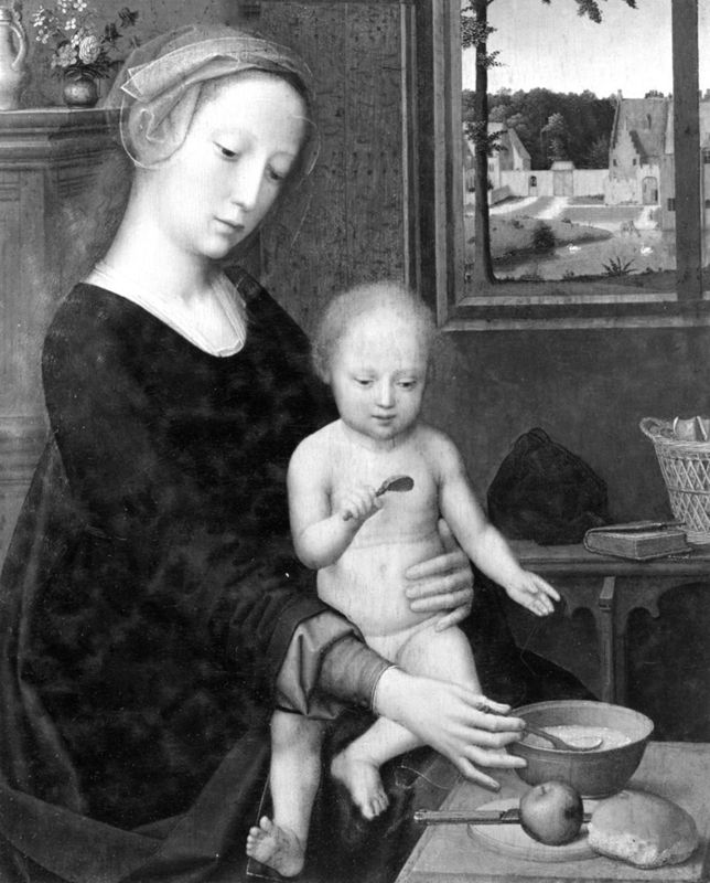 Vierge à l'Enfant à la soupe au lait