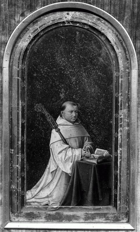 Diptiek van abt Christiaan de Hondt
O.-L.-Vrouw met Kind in een kerk en abt Christiaan de Hondt