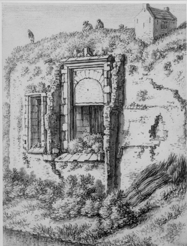 Ruïne van het kasteel te Doesburg (Nederland)