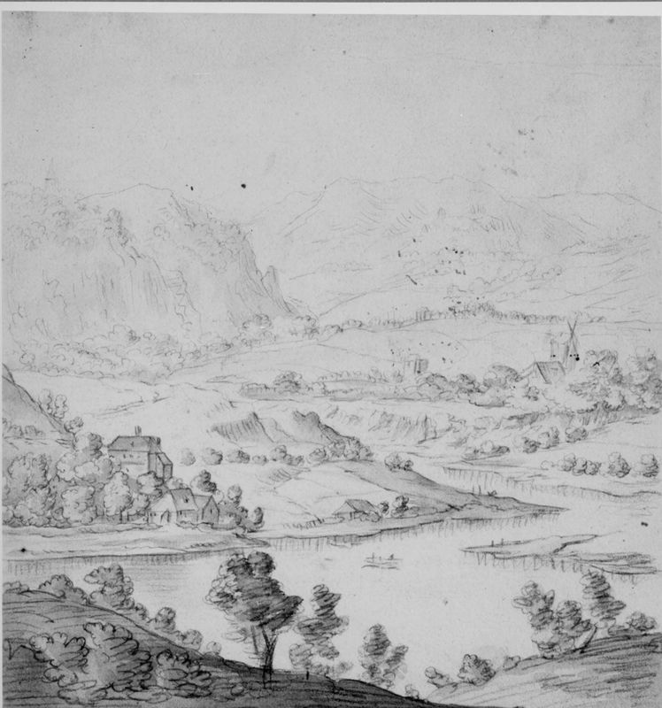 Berglandschap met rivier