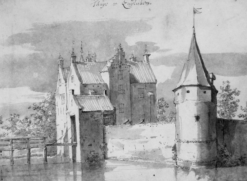 Het kasteel te Zuilichem (Nederland)