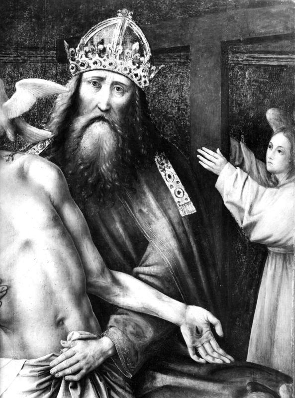 Retable de la Trinité (Trône de Grâce et les trois Marie en pleurs)