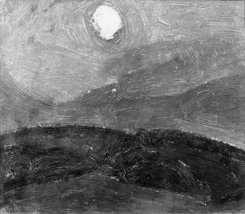 Landschap: Studie III, Zonsondergang