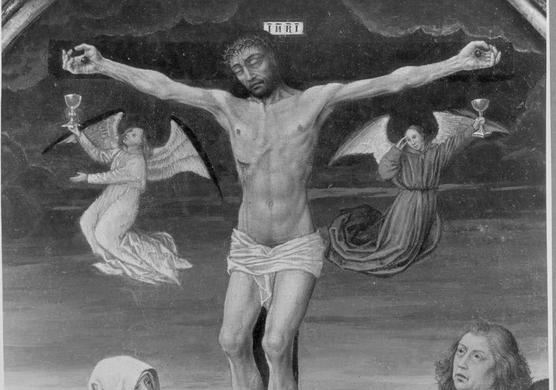 Christus aan het Kruis tussen H. Maagd en H. Johannes