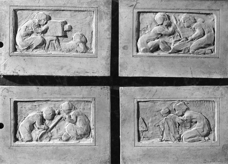 Projet pour quatre bas-reliefs