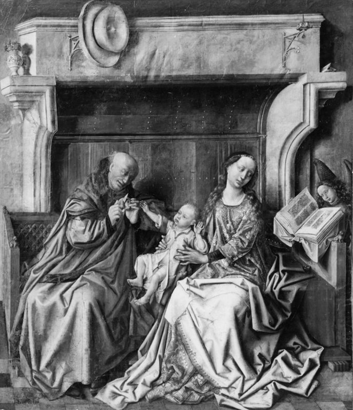 Sainte famille avec un ange