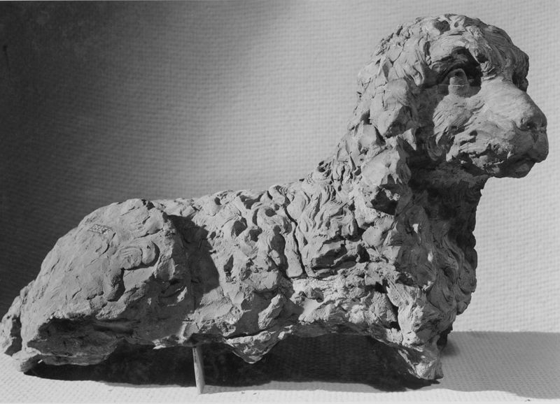 Liggende hond