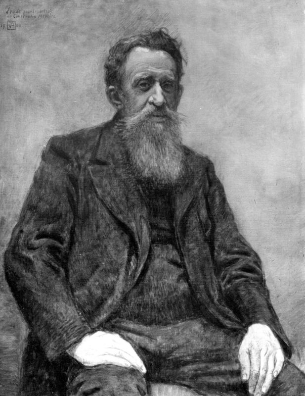 Portret van Constantin Meunier