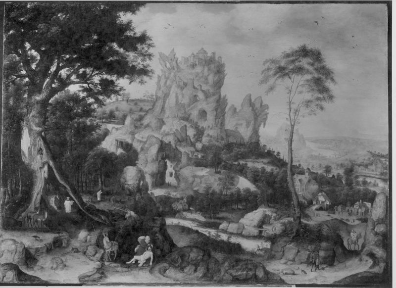 Paysage avec la parabole du Bon Samaritain