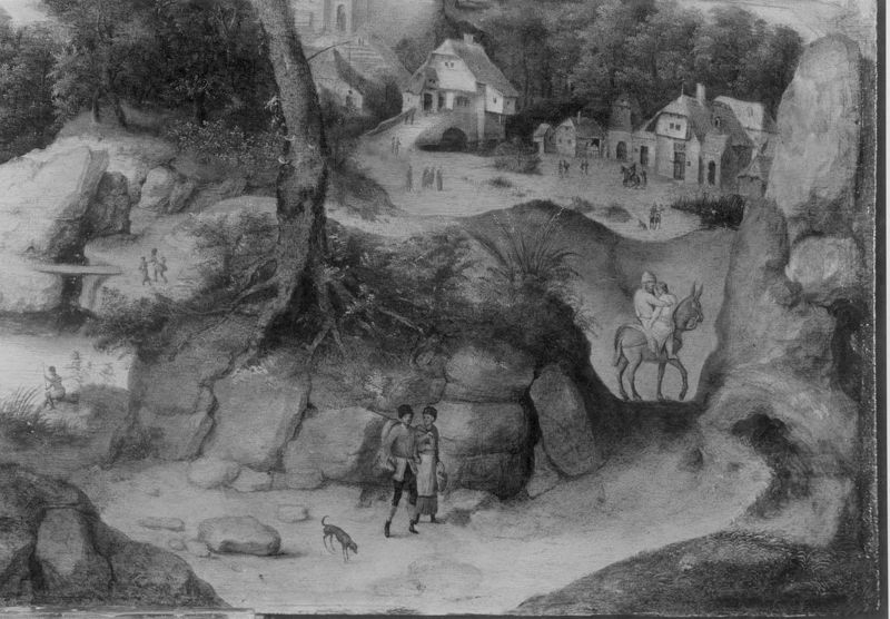 Paysage avec la parabole du Bon Samaritain