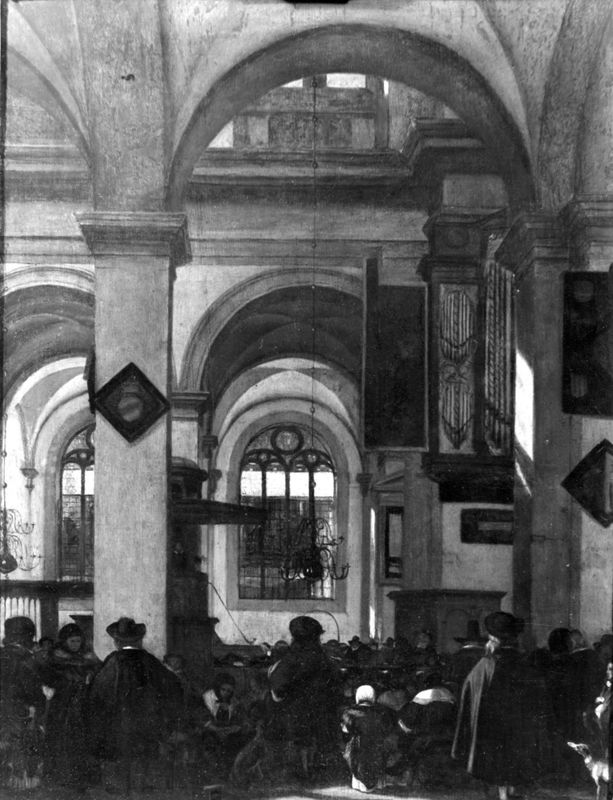 Intérieur d'un temple protestant