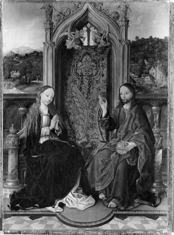 Le Christ bénissant la Vierge