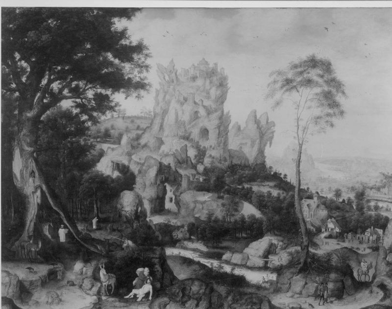 Paysage avec la parabole du Bon Samaritain
