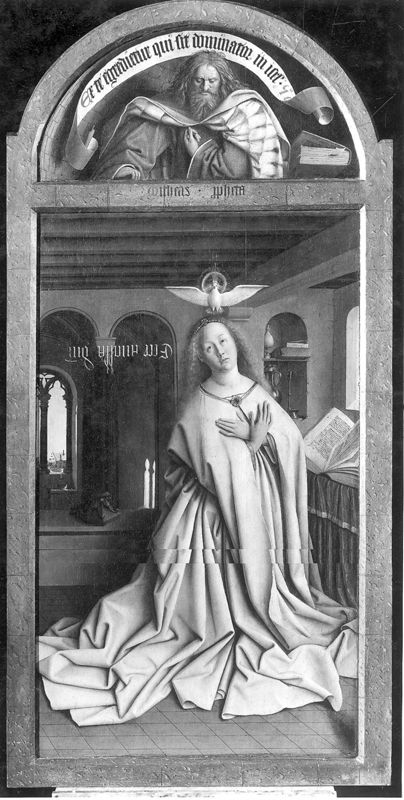 Lam Gods: Maria van de Boodschap en de profeet Michaja